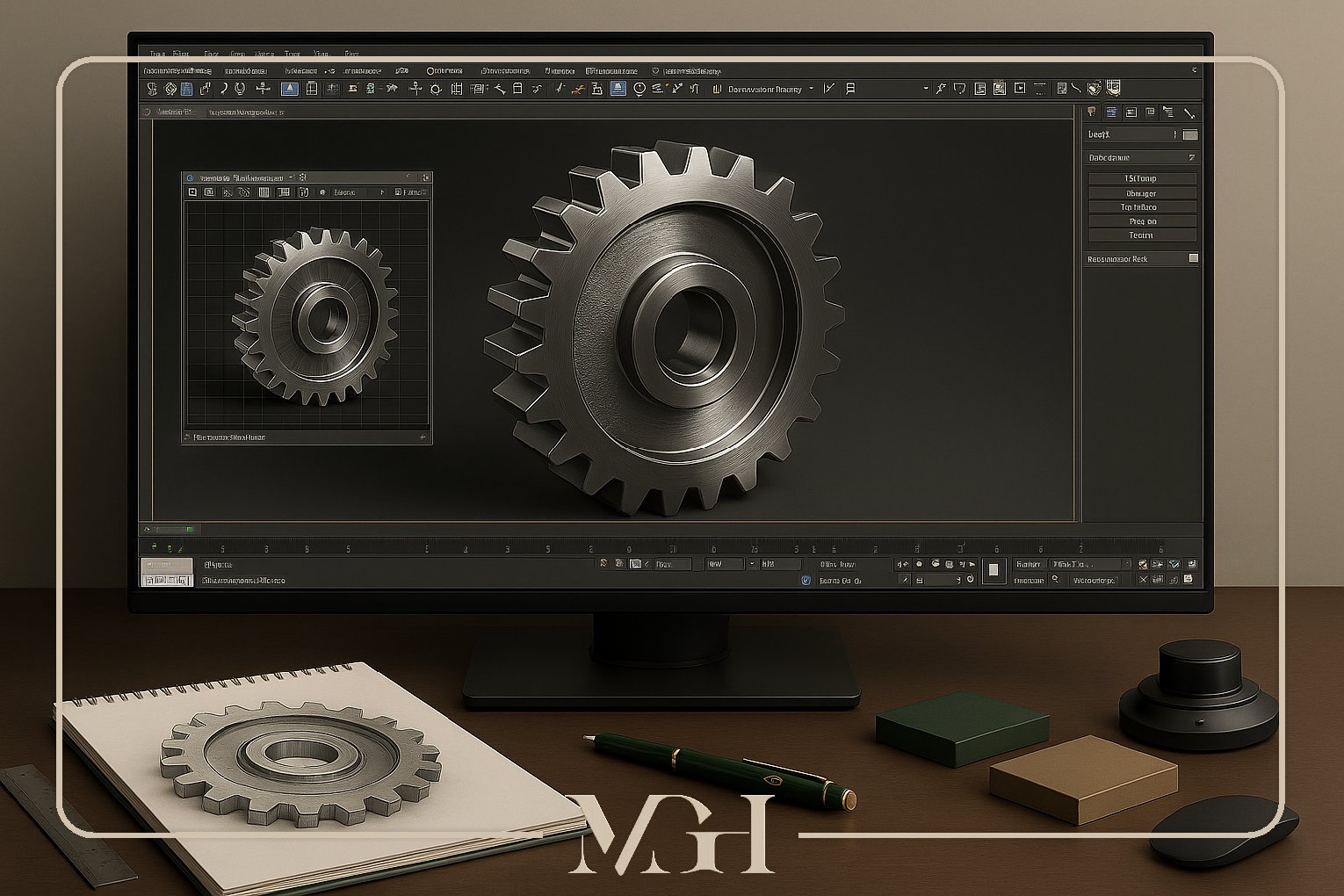 مدلسازی صنعتی | Industrial 3D Modeling | MGHDesigns | مهناز قلیزاده | Mahnaz Gholizadeh